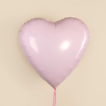 Шар (36''/91 см) Сердце, Зефирный, 1 шт. в уп., 942671