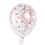 Конфетти фольга Звезда, Розовый, Хром, 1,5 см, 50 г., 6015356