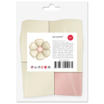 Шар (24''/61 см) Цветок, Ромашка (надув воздухом), Кремовый, Сатин, 1 шт. в уп. (цв.этик.), 26279S