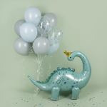 Шар (47''/119 см) Фигура 3D, Динозавр Бронтозавр в колпачке, 1 шт. в уп., 24555