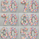 Шар (65''/165 см) Цифра, 0 Каркасная, 1 шт. в уп., 131370