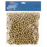 Шарики пенопласт, Золото, Металлик, 6-8 мм, 10 гр., 6233550