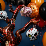 Шар 3D (51''/130 см) Фигура на подставке, Дерево на Хэллоуин, 1 шт. в уп., 24366