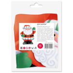 Шар с клапаном (16''/41 см) Мини-фигура, Дед Мороз, 5 шт. в уп., 190761P5