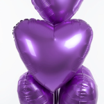 Шар (19''/48 см) Сердце, Мистик, Пурпурный, Сатин, 1 шт., 758205