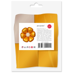 Шар (24''/61 см) Цветок, Ромашка (надув воздухом), Золото, Сатин, 1 шт. в уп. (цв.этик.), 26283S