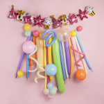 Шар Гирлянда (42''/107 см) Фигура, Праздничный микс, Розовый, 2 шт. в уп., 19941