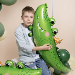 Шар (38''/97 см) Фигура, Крокодил в колпачке, 1 шт. в уп., 26474