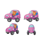 Шар (29''/74 см) Фигура 3D, Три Кота, Карамелька в машинке, 1 шт. в уп., 401136