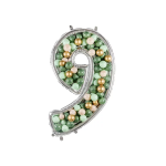 Шар (65''/165 см) Цифра, 9 Каркасная, 1 шт. в уп., 131379