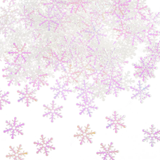 Декоративное украшение Снежинки, фетр, 2 см, Белый, 300 шт., 6232292