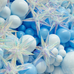 Шар 3D (26''/66 см) Звезда, Составная, Зеркальный, Хамелеон, 1 шт. в уп., 24919