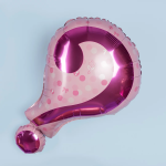 Шар (25''/64 см) Фигура, Гендер Пати, Знак вопроса, Розовый, 1 шт., 15581