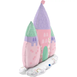 Шар 3D (30''/76 см) Фигура на подставке, Замок принцессы, Розовый, 1 шт., G70010