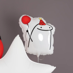 Шар (20''/51 см) Фигура, Человечек Мем с шариком, 1 шт. в уп., 26699