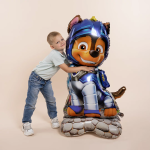 Шар 3D (63''/160 см) Фигура на подставке, Щенок Полицейский, 1 шт. в уп., 26472