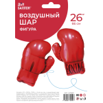 Шар (26''/66 см) Фигура, Боксерская перчатка, Красный, 1 шт. в уп., 24788P