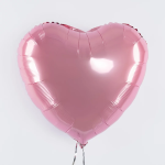 Шар (24''/61 см) Сердце, Розовый, 1 шт., 27246