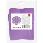 Шар с клапаном (14''/36 см) Мини-цветок, Ромашка, Сиреневый, 5 шт. в уп. (цв.этик.), 23125S5