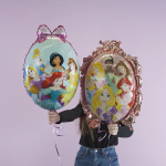 Шар (28''/71 см) Фигура, Зеркало, Принцессы Диснея, 1 шт., 555011