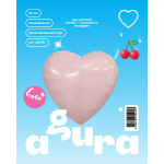 Шар (36''/91 см) Сердце, Пыльная роза, 1 шт. в уп., 224913