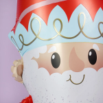 Шар 3D (52''/132 см) Фигура на подставке, Новогодний гном, 1 шт. в уп., GK70021-P