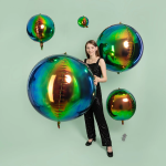 Шар 3D (10''/25 см) Мини-сфера, Фантом, Хамелеон, 1 шт. в уп., 24927