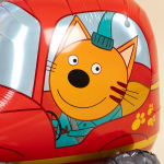 Шар (29''/74 см) Фигура 3D, Три Кота, Компот в машинке, 1 шт. в уп., 401137