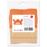 Шар с клапаном (13''/33 см) Мини-фигура, Джесси, Морской краб, 5 шт. в уп. (цв.этик.), 23164S5