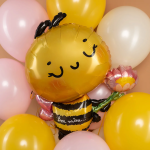 Шар (32''/81 см) Фигура, Пчелка с цветком, 1 шт., 26255