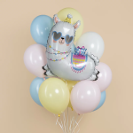 Шар (30''/76 см) Фигура, Лама в колпачке, 1 шт., 27472