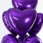 Шар (18''/46 см) Сердце, Фиолетовый, 1 шт., 201500V