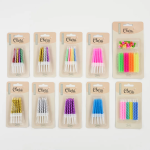 Свечи Спирали, Фуше, Металлик, 0,5*5 + 2 см, 10 шт. с держат., 802972