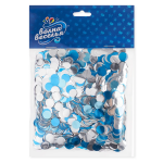 Конфетти фольга Круг, Голубой микс, Металлик, 1 см, 50 г., 6015301