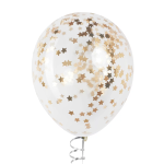 Конфетти фольга Звезда, Золото, Хром, 1,5 см, 50 г., 6015353