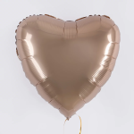 Шар (18''/46 см) Сердце, Золото Калифорнии, 1 шт., 18027CLG