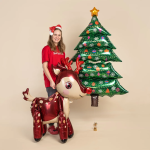 Шар (63''/160 см) Фигура, Новогодняя елка, 1 шт. в уп., 26849