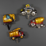 Шар с клапаном (13''/33 см) Мини-фигура, Бетономешалка, 1 шт., 20879