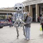 Шар (103''/262 см) Фигура 3D, Скелет XXL (надув воздухом), Белый, 1 шт. в уп., 23721