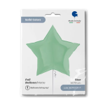 Шар (36''/91 см) Звезда, Нежная мята, Макарунс, 1 шт. в уп., 362M01GR-P