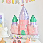 Шар 3D (34''/86 см) Фигура на подставке, Замок принцессы, 1 шт. в уп., 23543