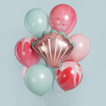 Шар (20''/51 см) Фигура, Морская ракушка, Розовый, 1 шт. в уп., 15430P