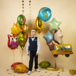 Шар 3D (22''/56 см) Сфера, Планета Земля, Глобус, 1 шт. в уп., 190054P