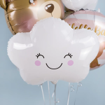 Шар (19''/48 см) Фигура, Счастливое облако, Белый, 1 шт. в уп., 20050P