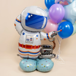 Шар 3D (43''/109 см) Фигура на подставке, Космонавт, 1 шт. в уп., 26122