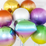 Шар 3D (18''/46 см) Сфера, Яркое золото, 1 шт., 74112G5