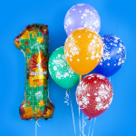 Шар (34''/86 см) Цифра, 1 Сентября, День Знаний, 1 шт. в уп., R809