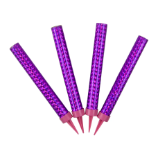 Свеча Фонтан для торта, 30 сек, Розовое пламя, 12 см, 4 шт., JFTS12-30PINK