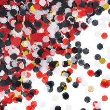 Конфетти купаж, Круг, фольга и тишью, Стильный микс, Металлик, 1 см, 50 г., 6015312