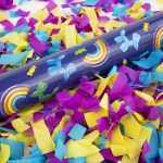 Пневмохлопушка (16/40 см), Собачки ШДМ, Прямоугольники тишью, Ассорти, 1 шт., 923012